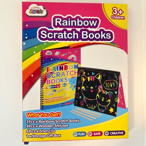 MLM Other - Rainbow Scratch Books for Kids